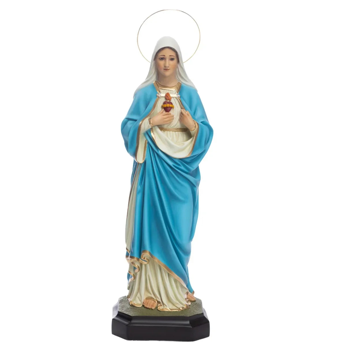 Imagem Imaculado Coração de Maria - Casa Da Promessa - 60 cm c/ Olhos de Vidro | Resina
