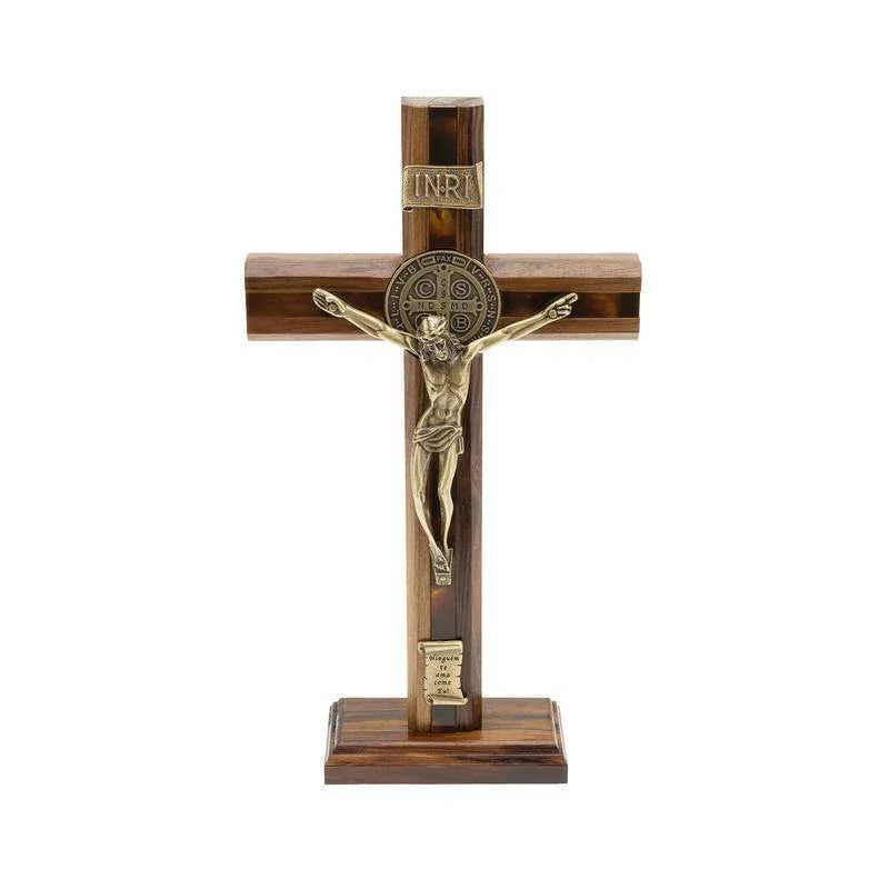 Crucifixo em - Madeira Frisada 26cm
