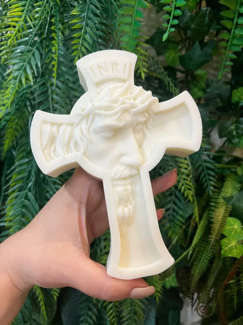 Kit Vela Oratório Slim N.S. Aparecida + Face de Jesus Cristo em 3D + Dezena do Espirito Santo