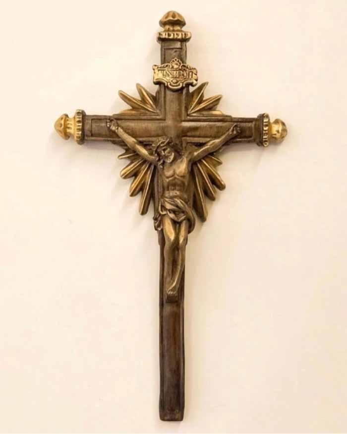 Crucifixo de Parede - Casa Da Promessa - 32 cm