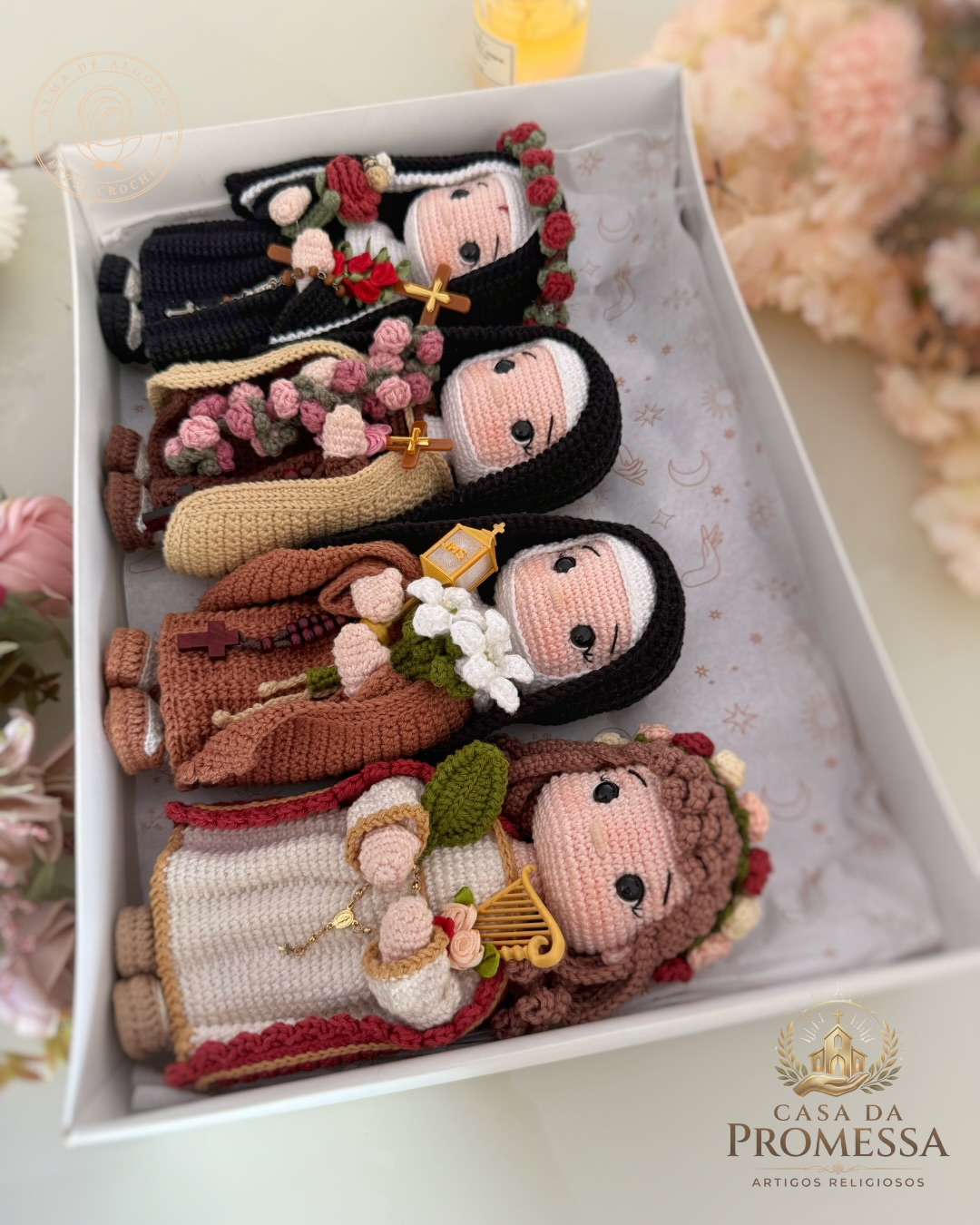 Coleção Santinhas da Fé – Amigurumis Sagrados em Crochê | Santa Arte