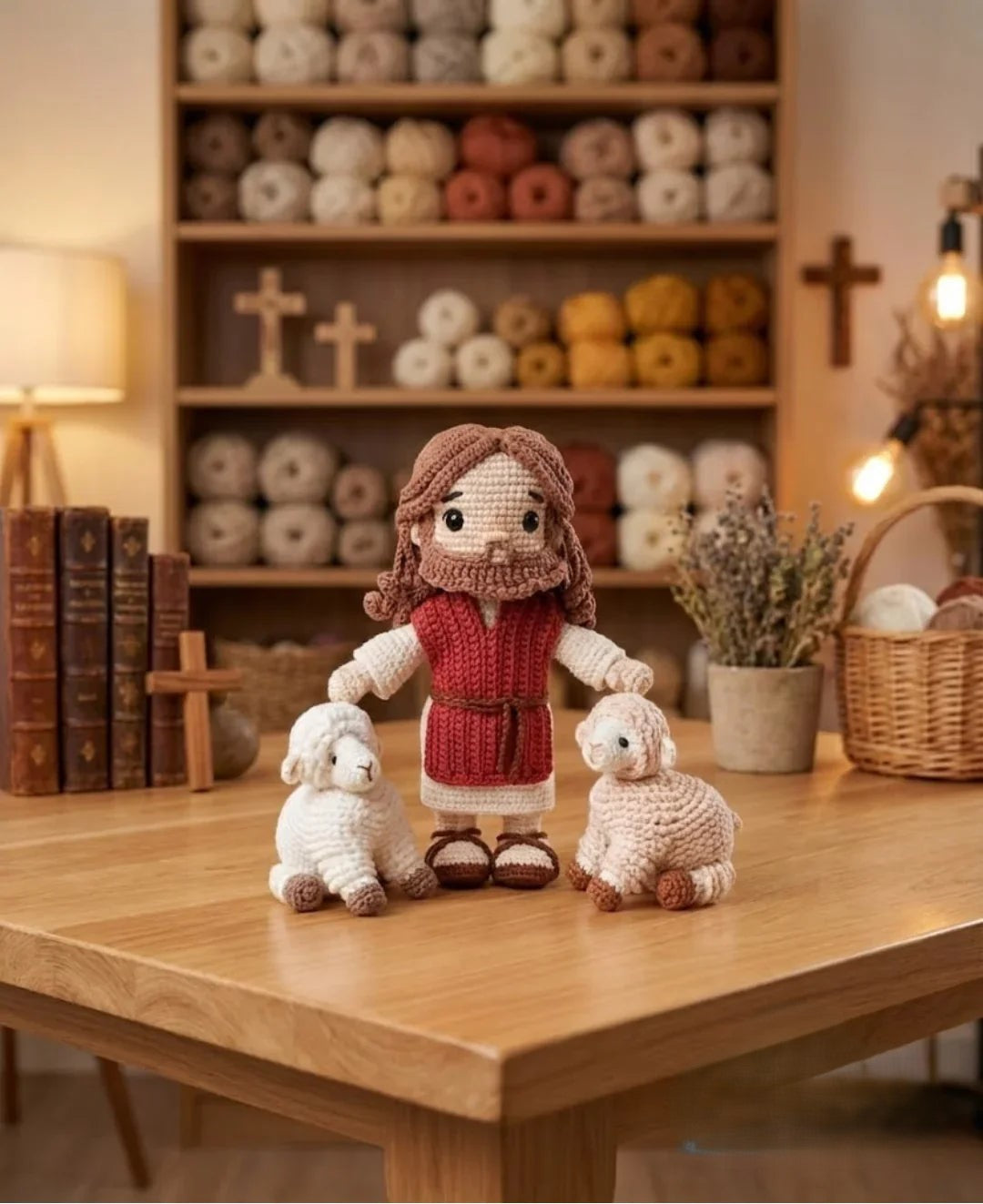 Jesus Cristo Redentor do Amor Eterno – Amigurumi Sagrado em Crochê | Santa Arte