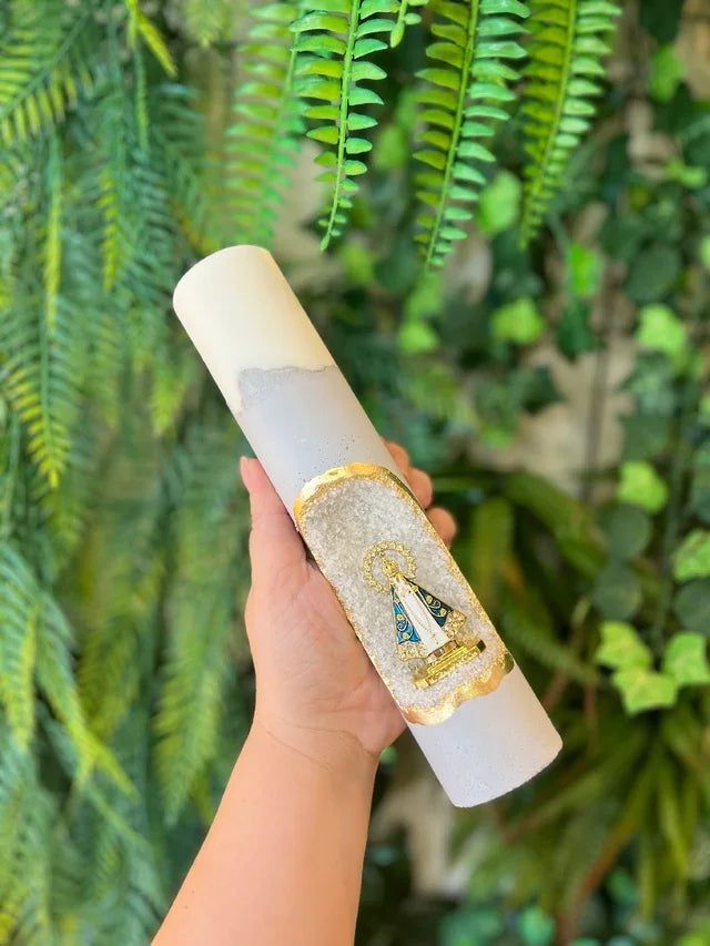 Kit Trio - Vela Oratório Nossa Senhora Aparecida